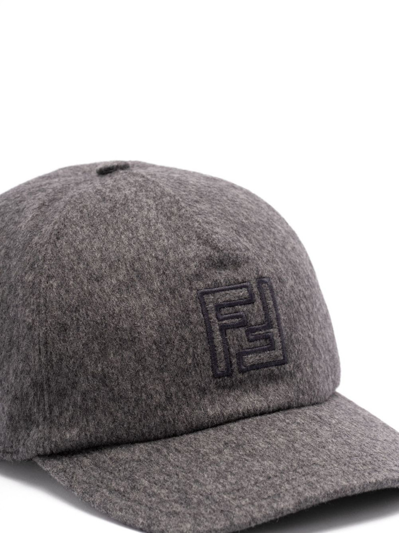 logo-embroidered wool cap 4