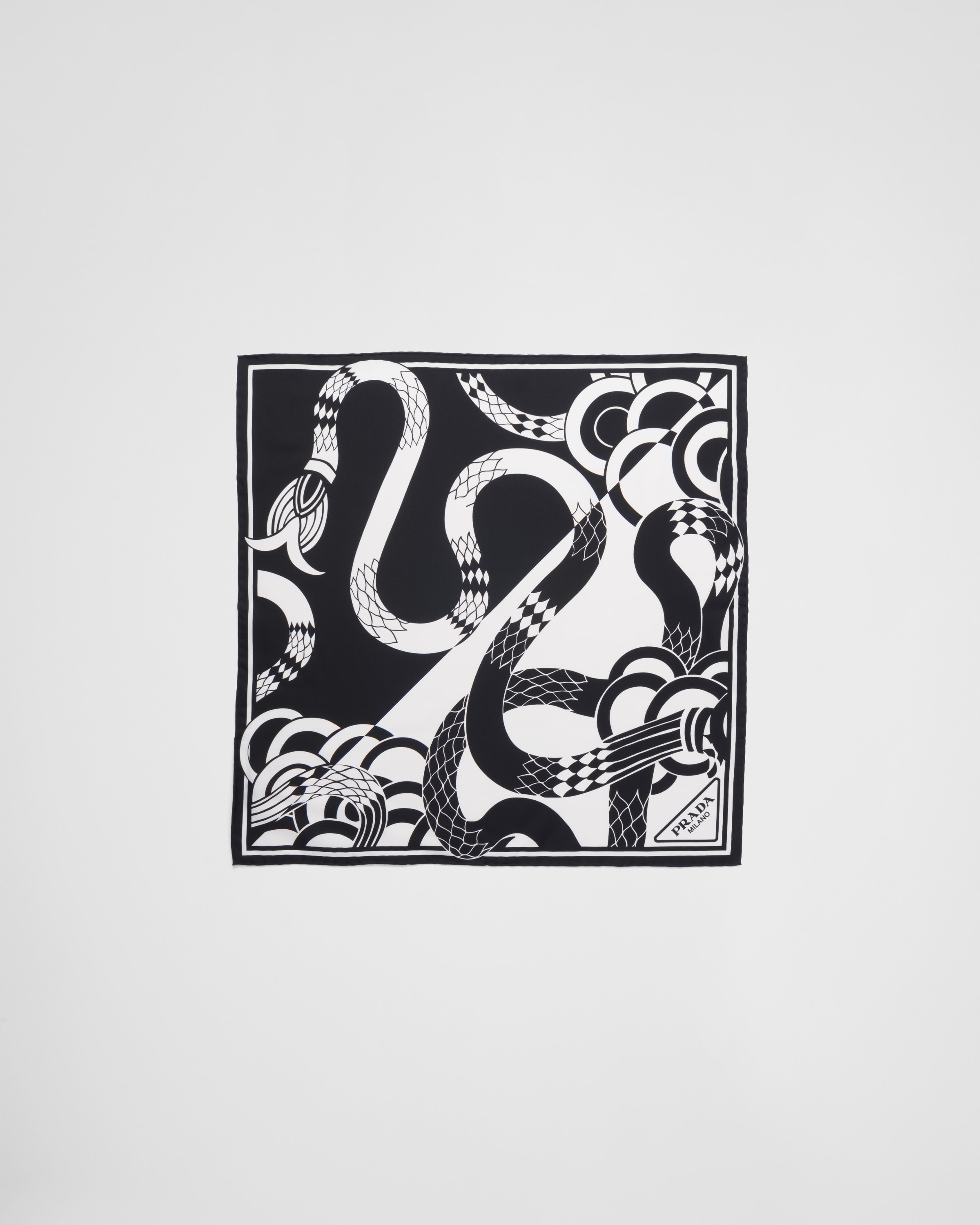 Printed silk twill scarf - 3
