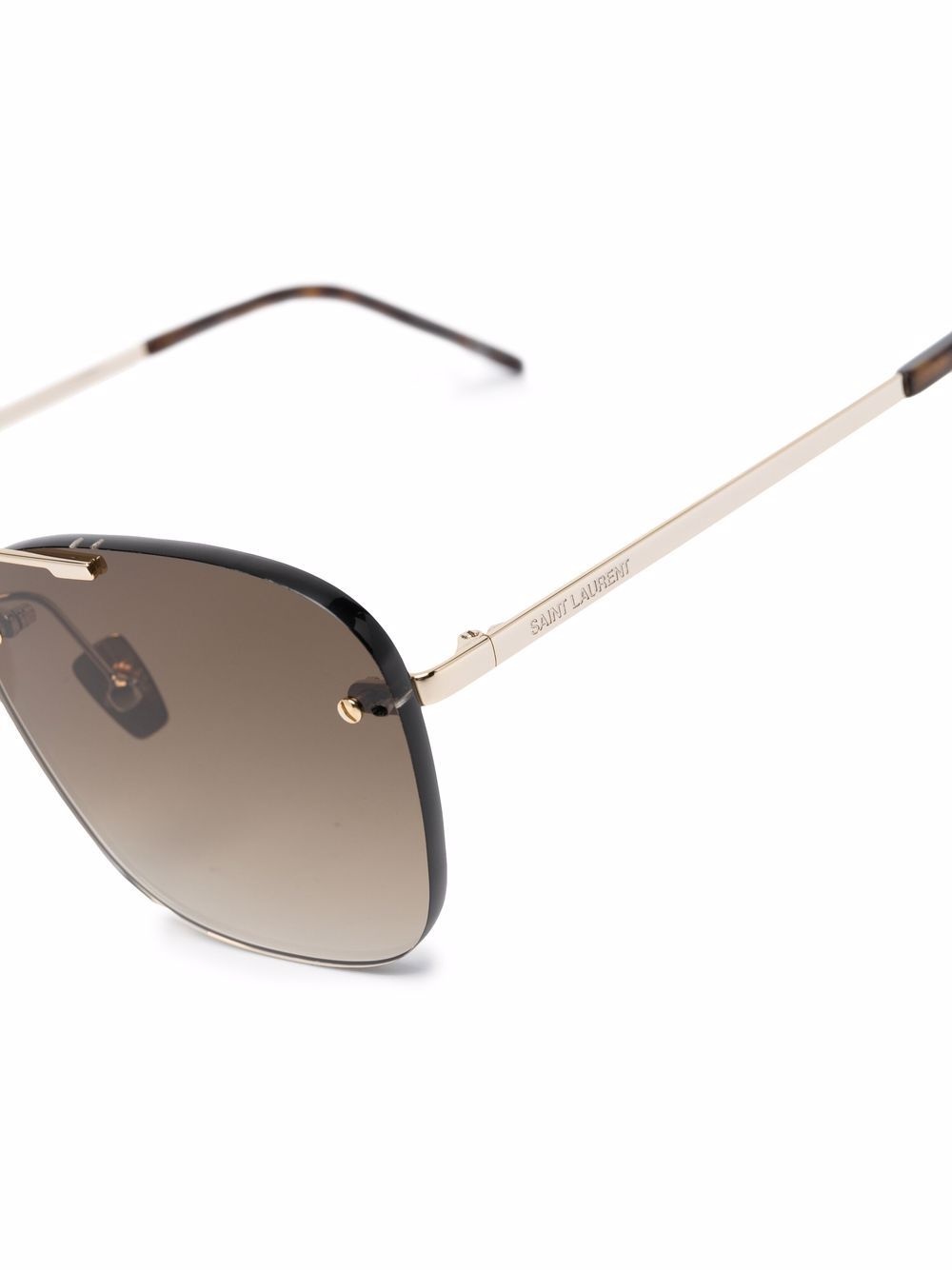 aviator-frame gradient sunglasses - 3