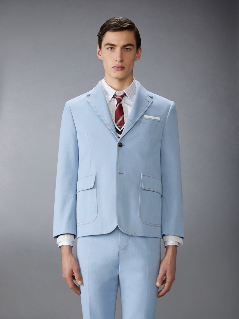 Thom Browne UNSTRUCTURED STRAIGHT FIT SPORTCOAT outlook