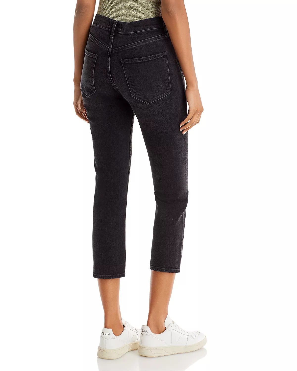 Riley High Rise Cropped Straight Jeans in Panoramic - 3
