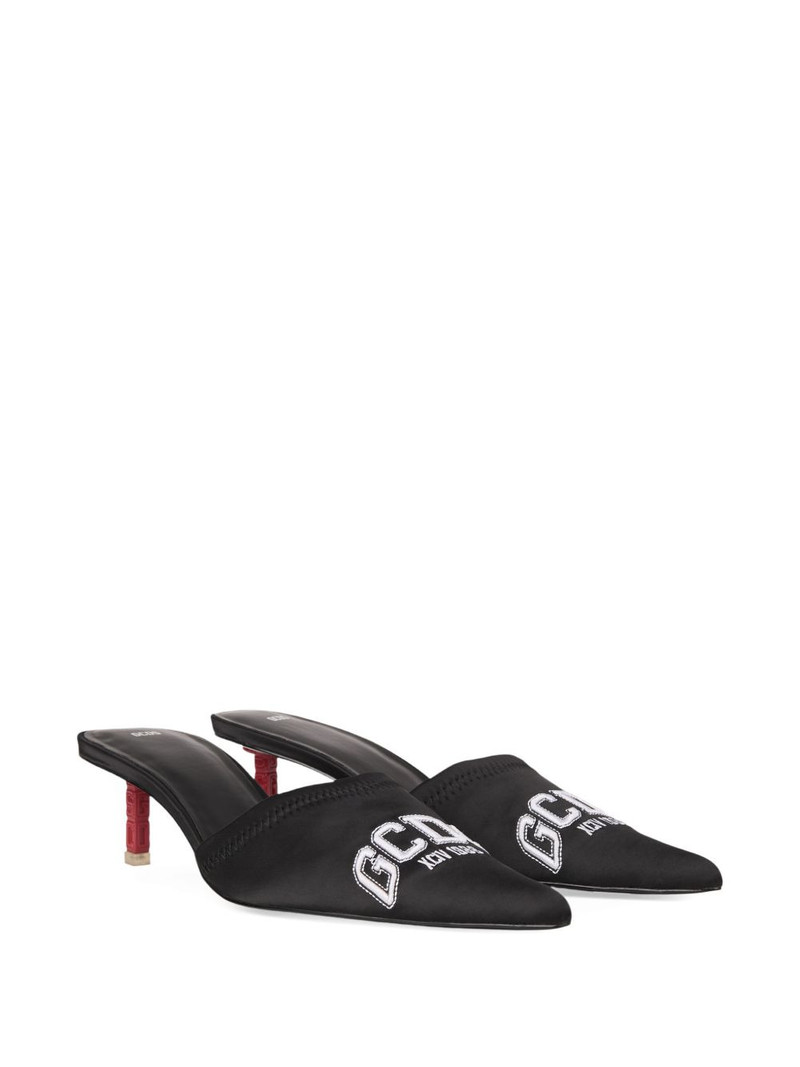 GCDS logo-embroidered mules outlook
