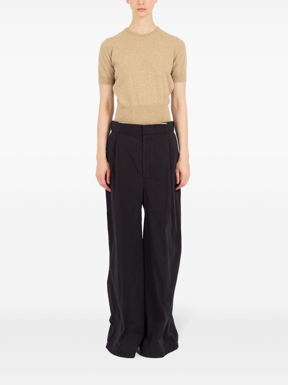 four-stitch logo palazzo trousers - 2