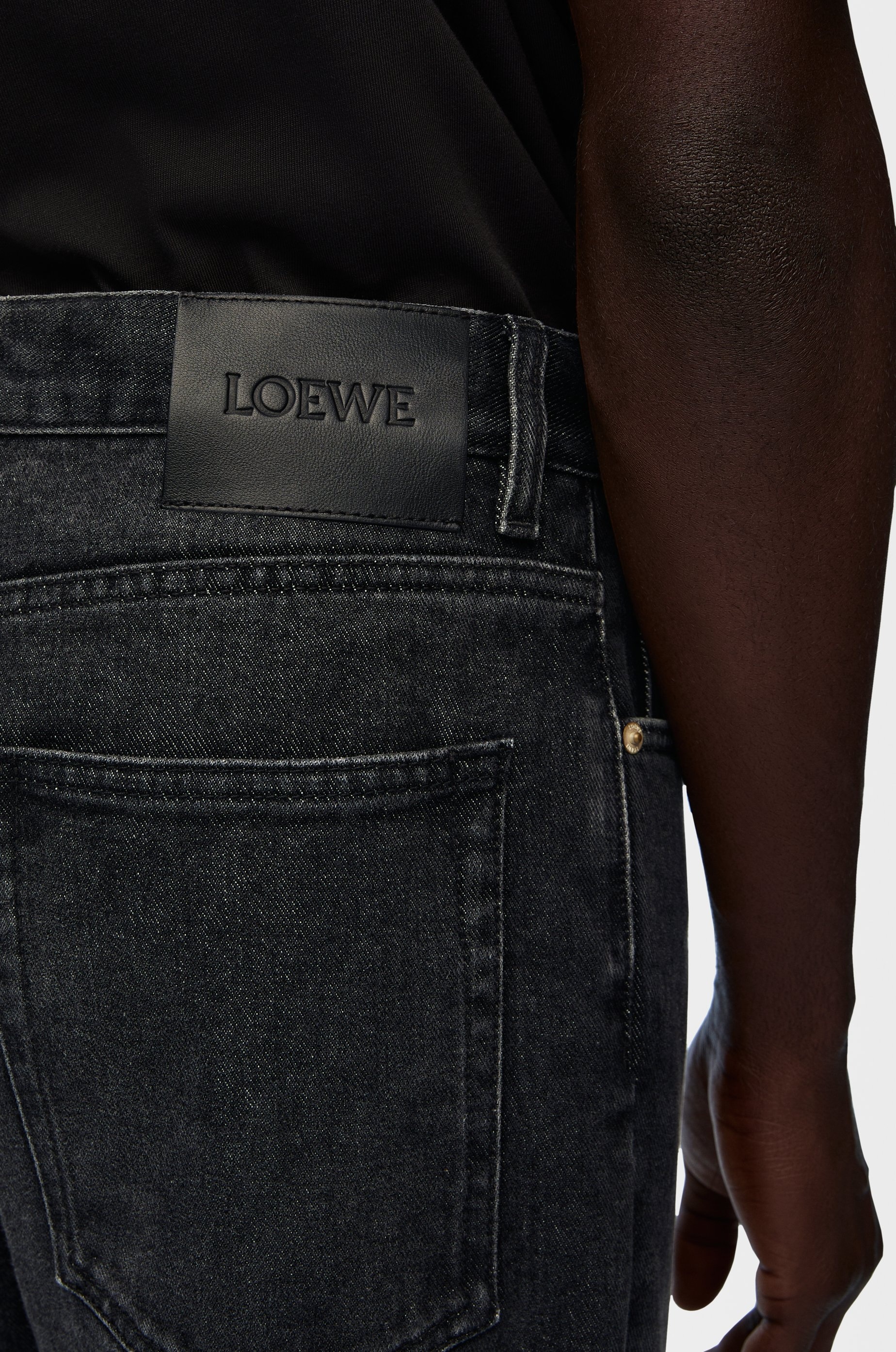 Straight leg jeans in denim - 5