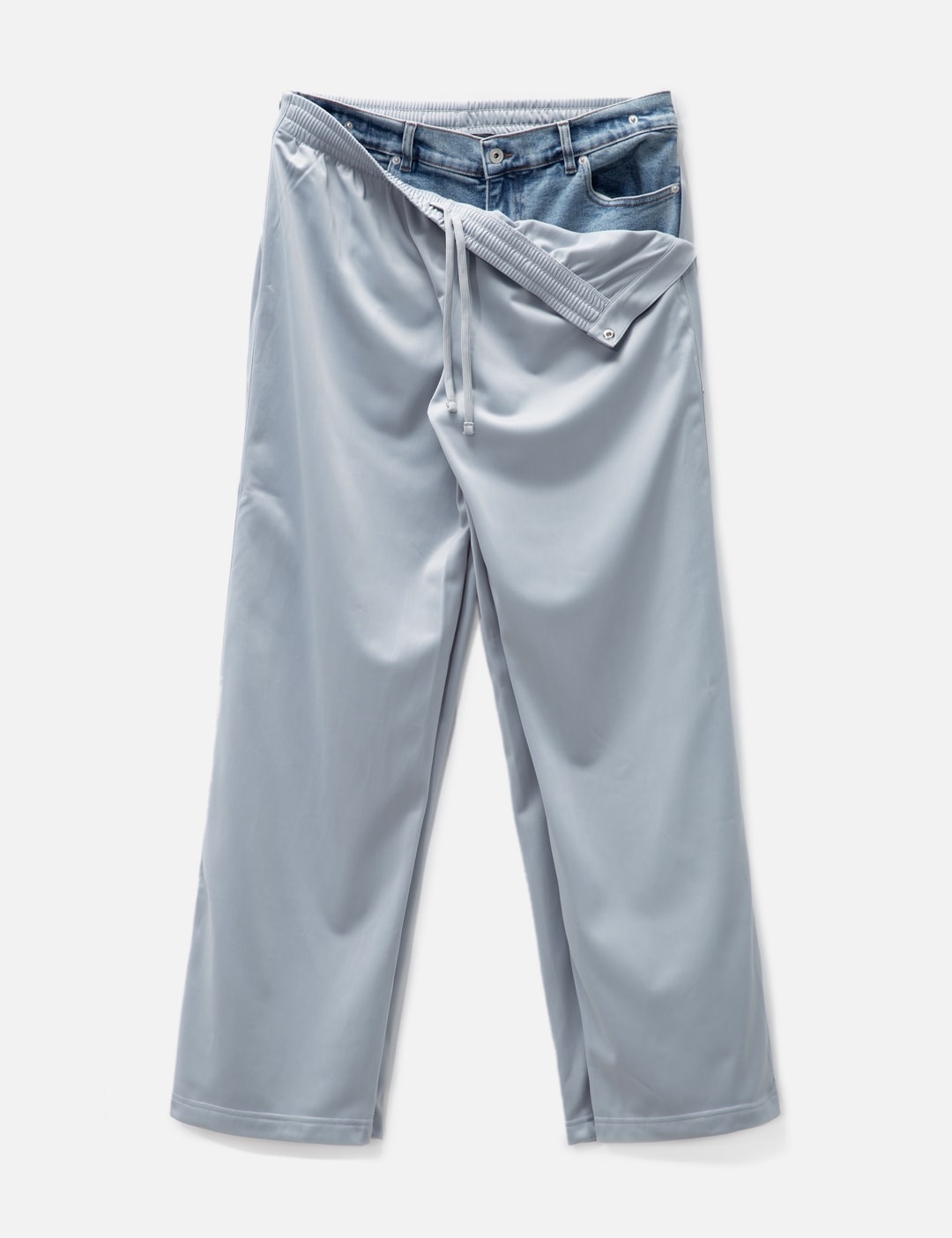 SNAP OFF DENIM TRACK PANTS - 2
