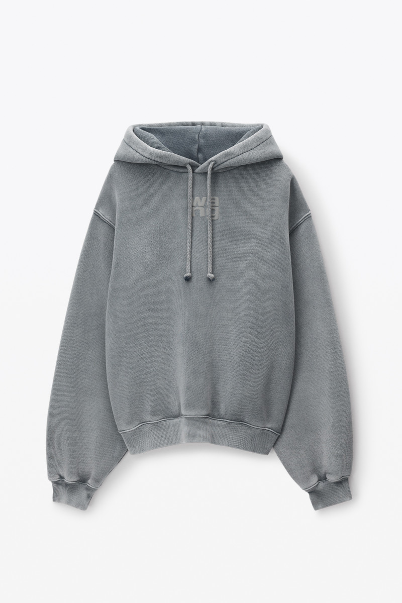 Logo Hoodie in Structured Terry 1