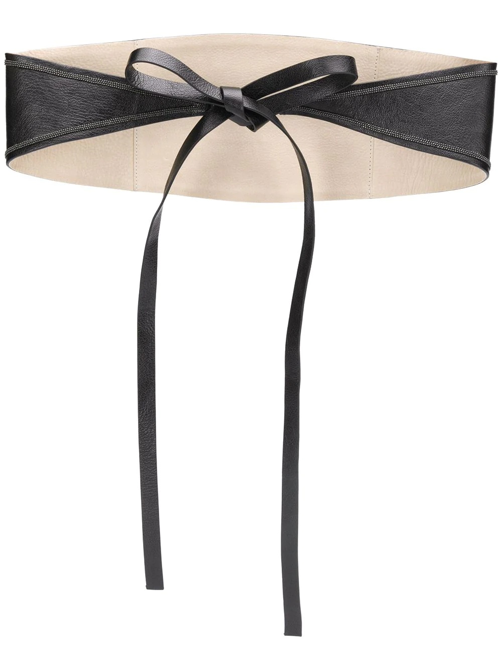 bead-embellished waist belt - 1