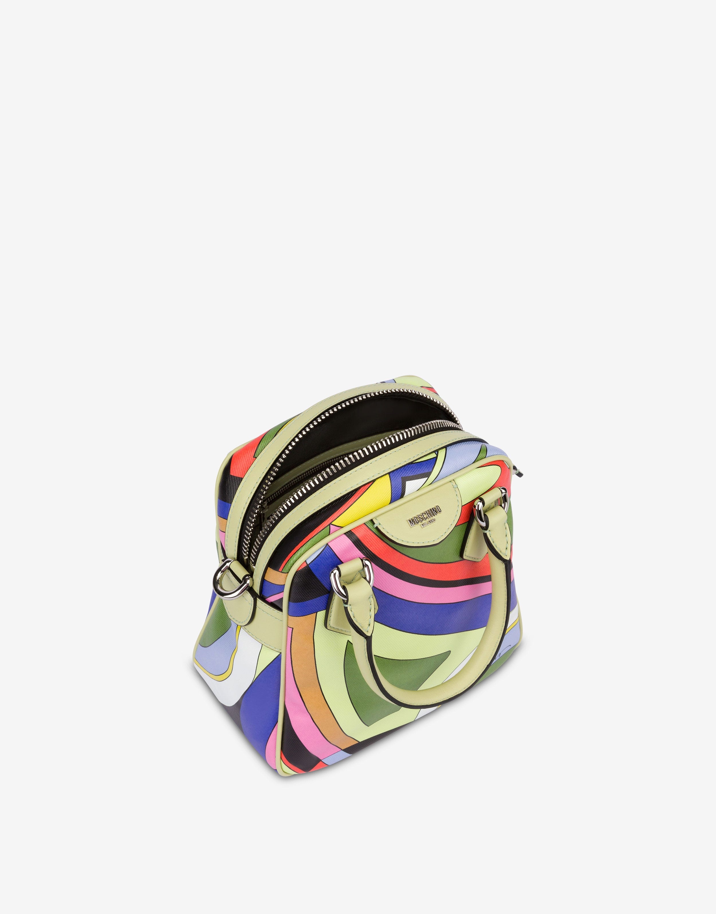 MULTI-COLOURED PRINT CANVAS HANDBAG 3