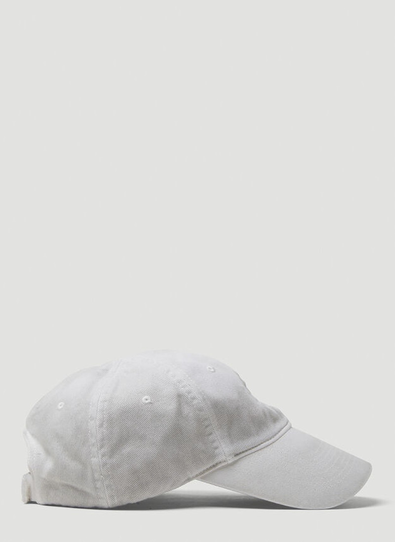 BALENCIAGA BB Paris Baseball Cap in White outlook