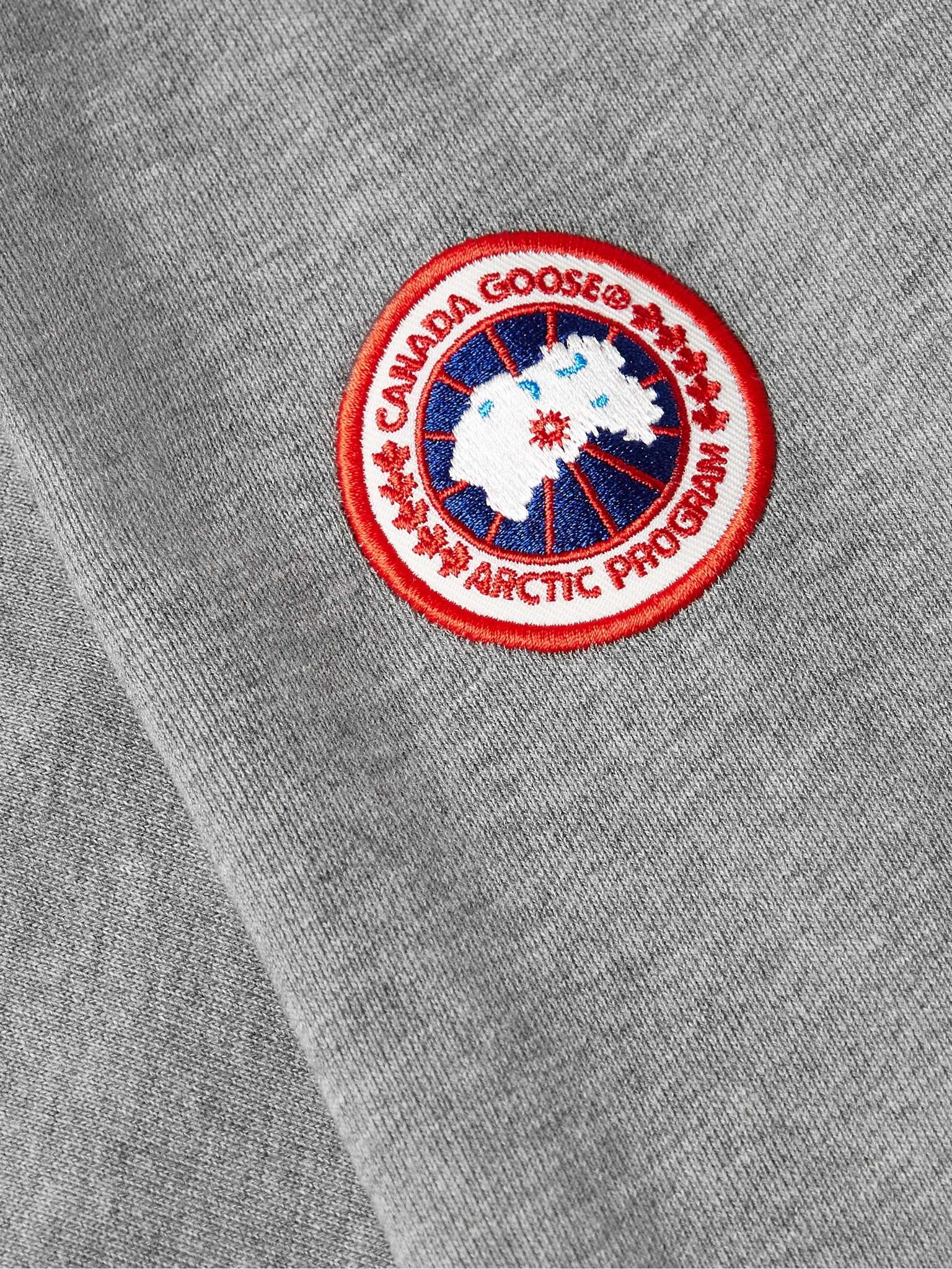 Huron Logo-Appliquéd Organic Cotton-Jersey Hoodie - 3