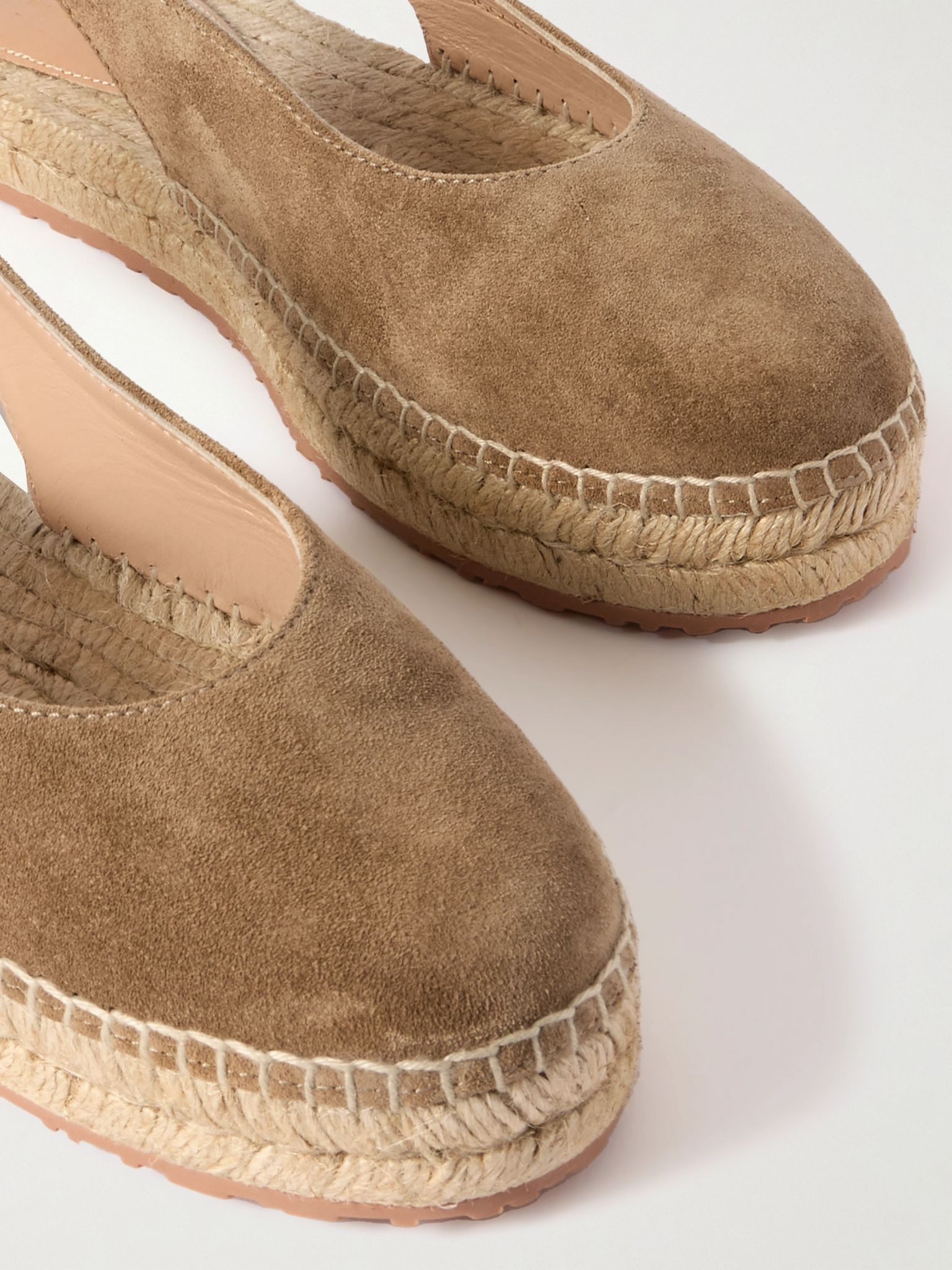 Paz suede slingback espadrilles Taupe - 4