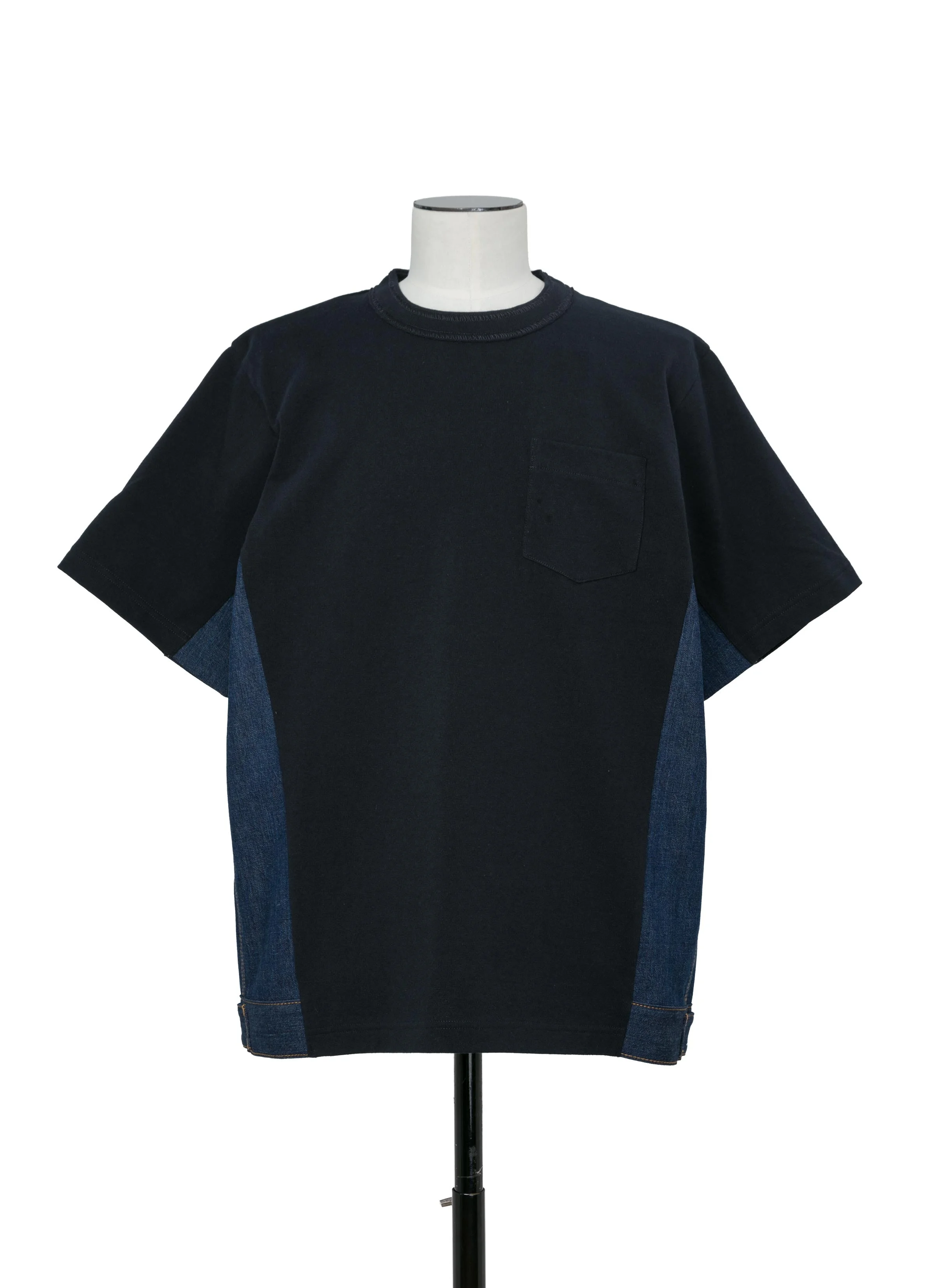Denim x Cotton Jersey T-Shirt - 1