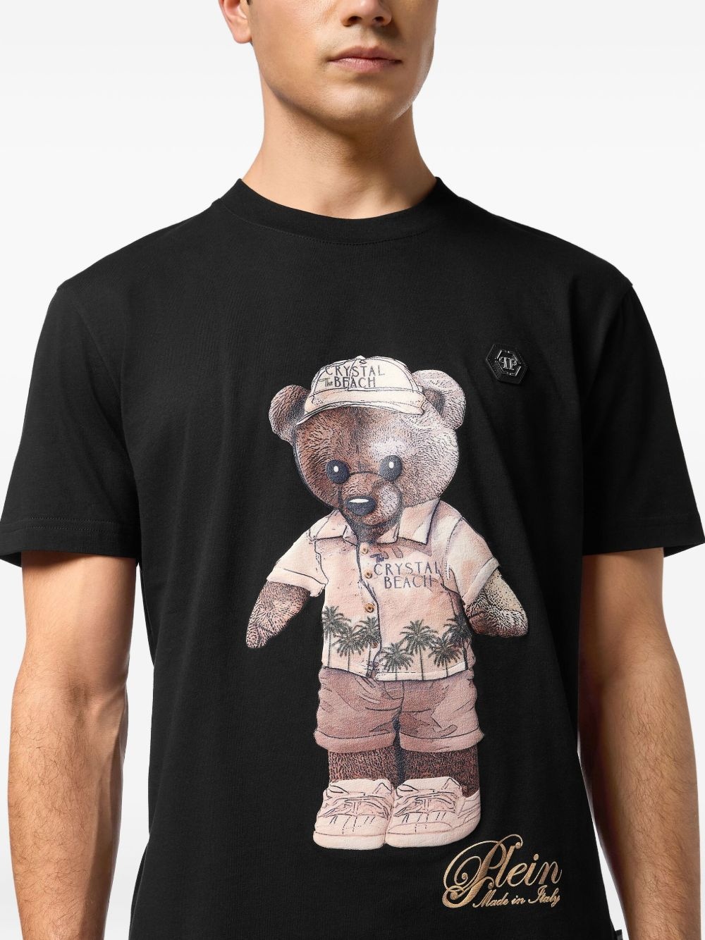 teddy bear-print T-shirt - 5