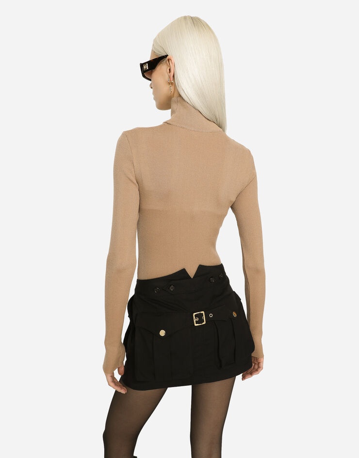 Cashmere turtle-neck sweater - 5