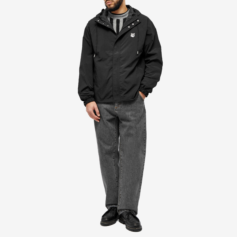 Maison Kitsuné Maison Kitsune Grey Fox Head Patch Windbreaker outlook