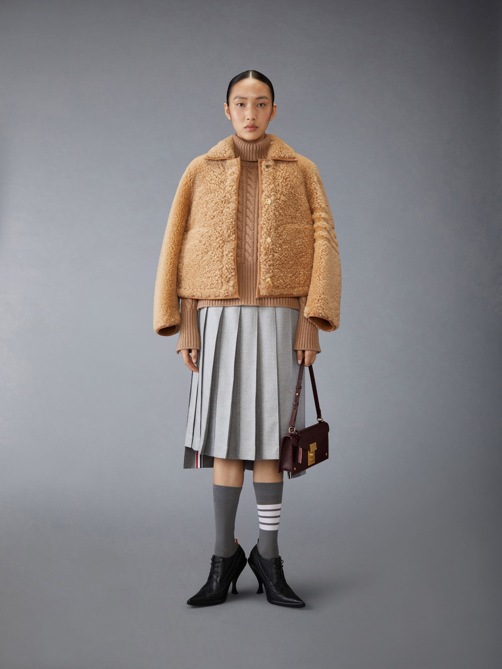 Shearling Bell Sleeve Jacket - 3