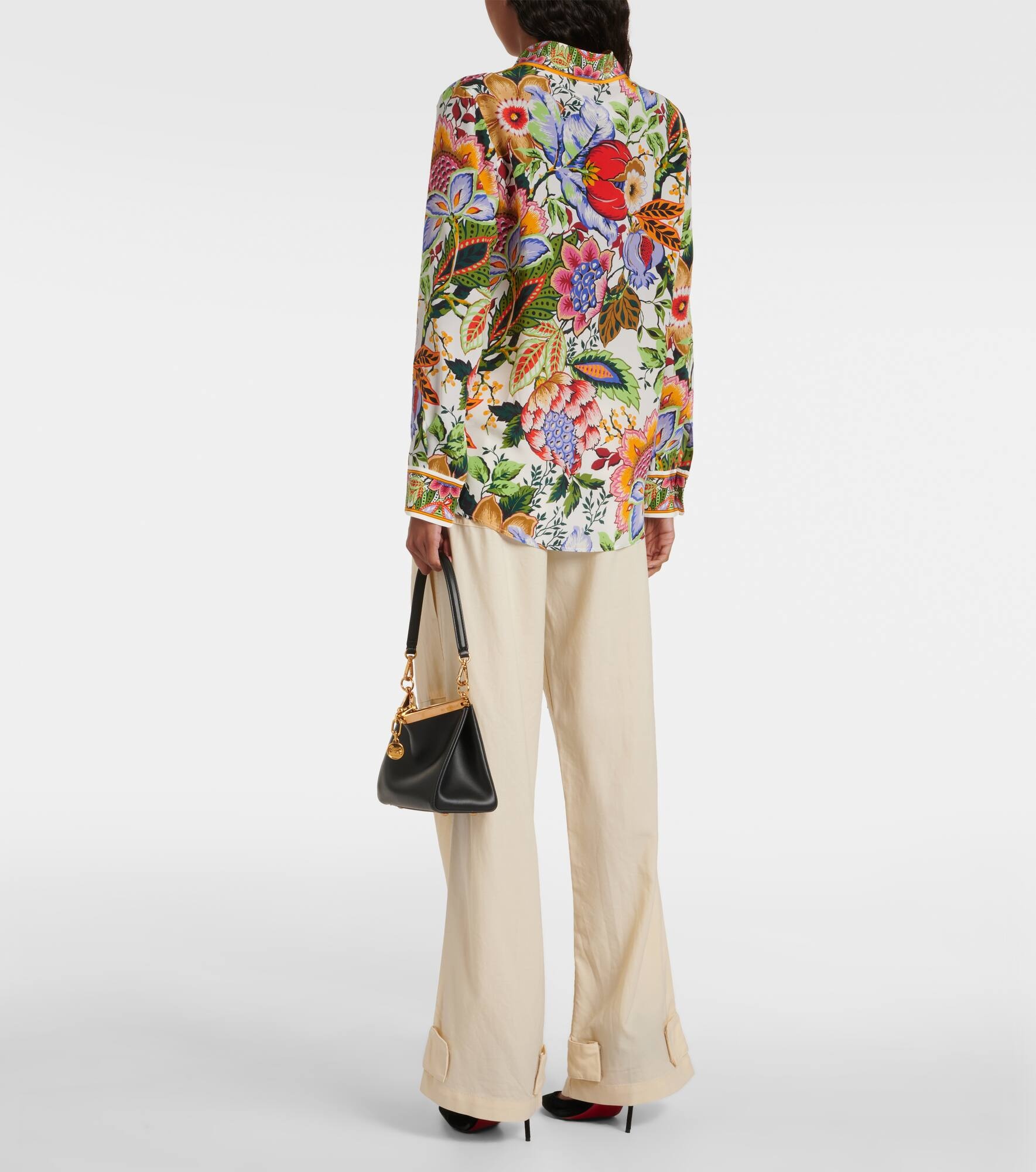 Printed silk shirt - 3