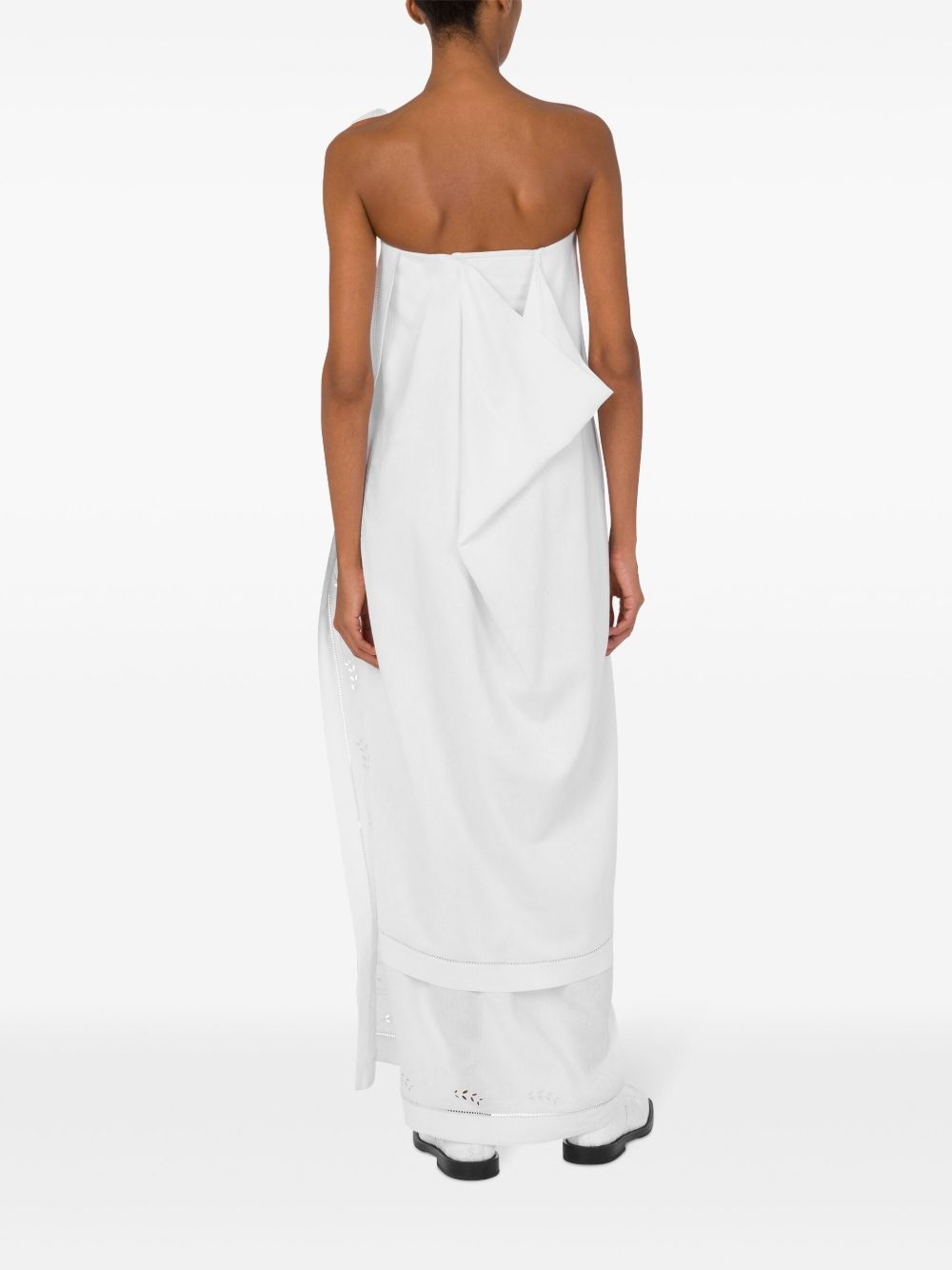 draped maxi dress - 3