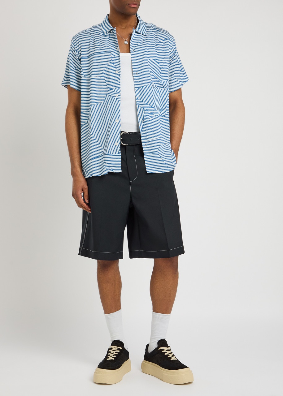 Ymc Malick Striped Woven Shirt - 4