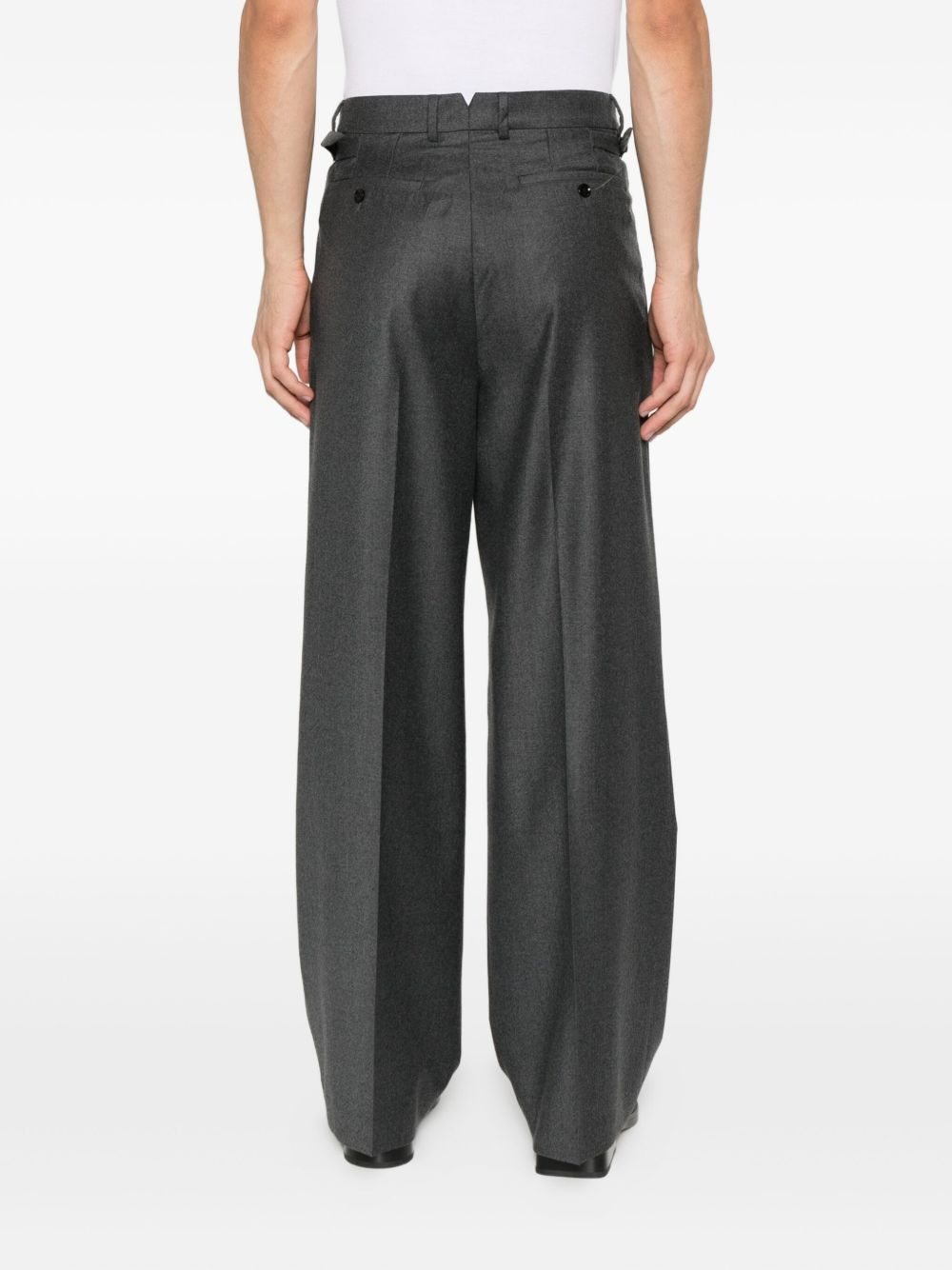 pleated tab trousers - 4