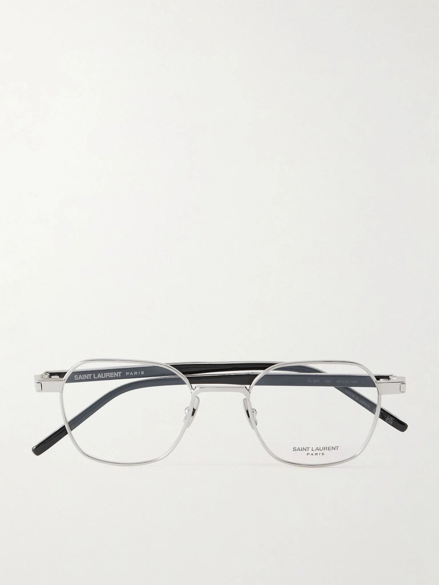 Round-Frame Silver-Tone Optical Glasses Silver - 1