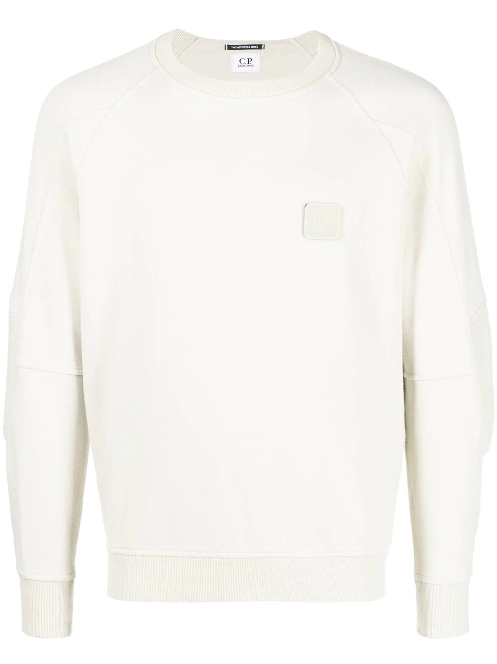 logo-patch crew neck sweatshirt - 1