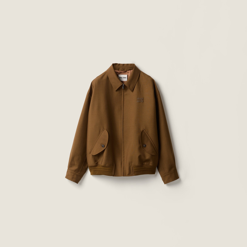 Kid mohair blouson jacket 1
