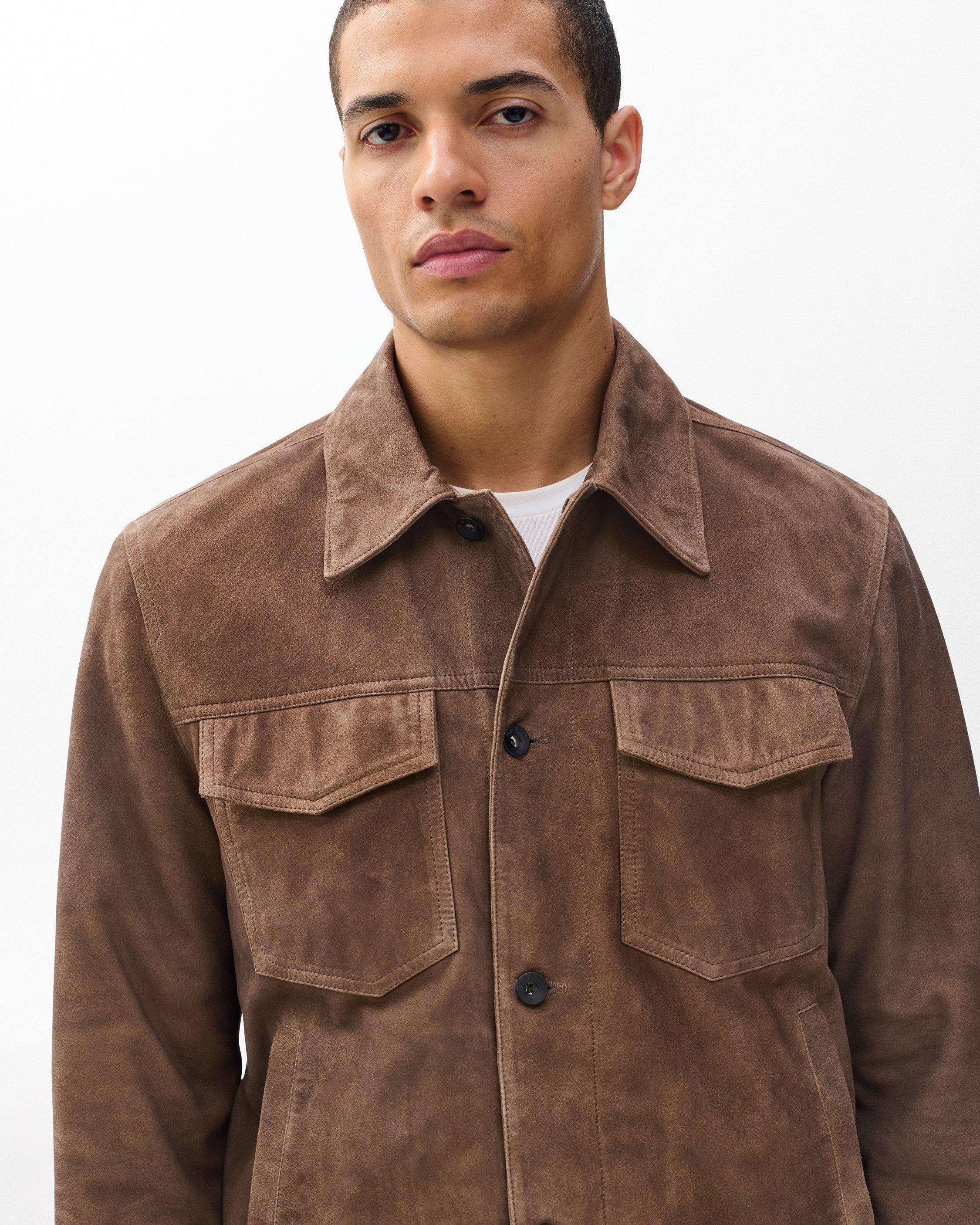 rb Suede Trucker Jacket - 4