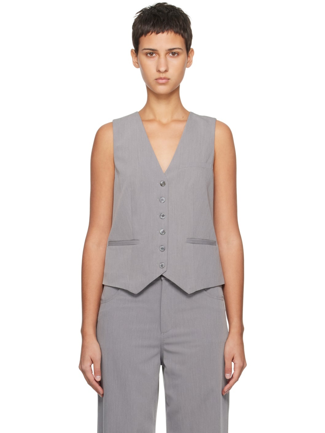 Gray Brett Vest - 1