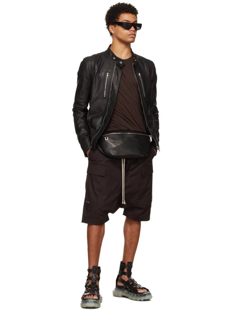 Rick Owens Black Hiking Tractor Sandals outlook