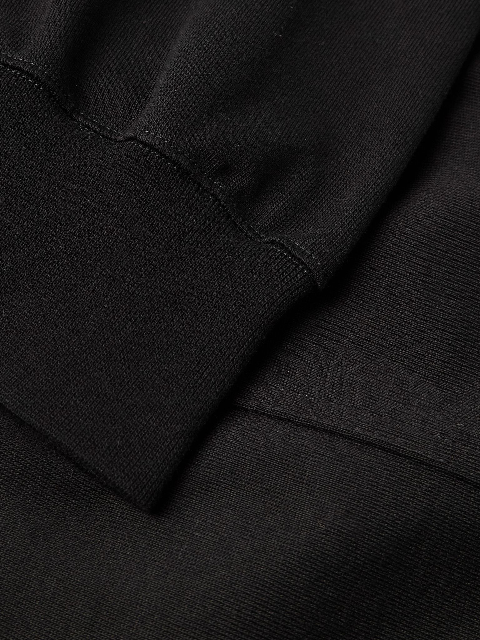 Organic Cotton-Jersey Hoodie Black - 4
