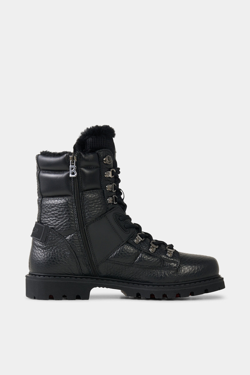BOGNER Lace-up boots Helsinki with spikes in Black outlook