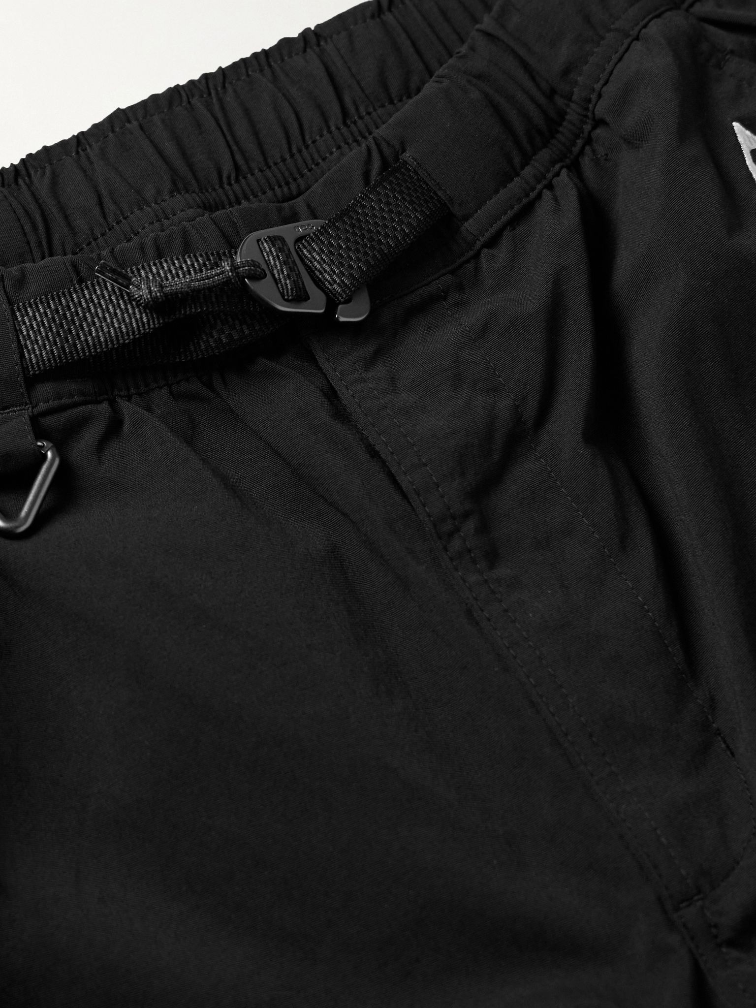 ACG Straight-Leg Belted Logo-Embroidered Shell Trousers Black - 5