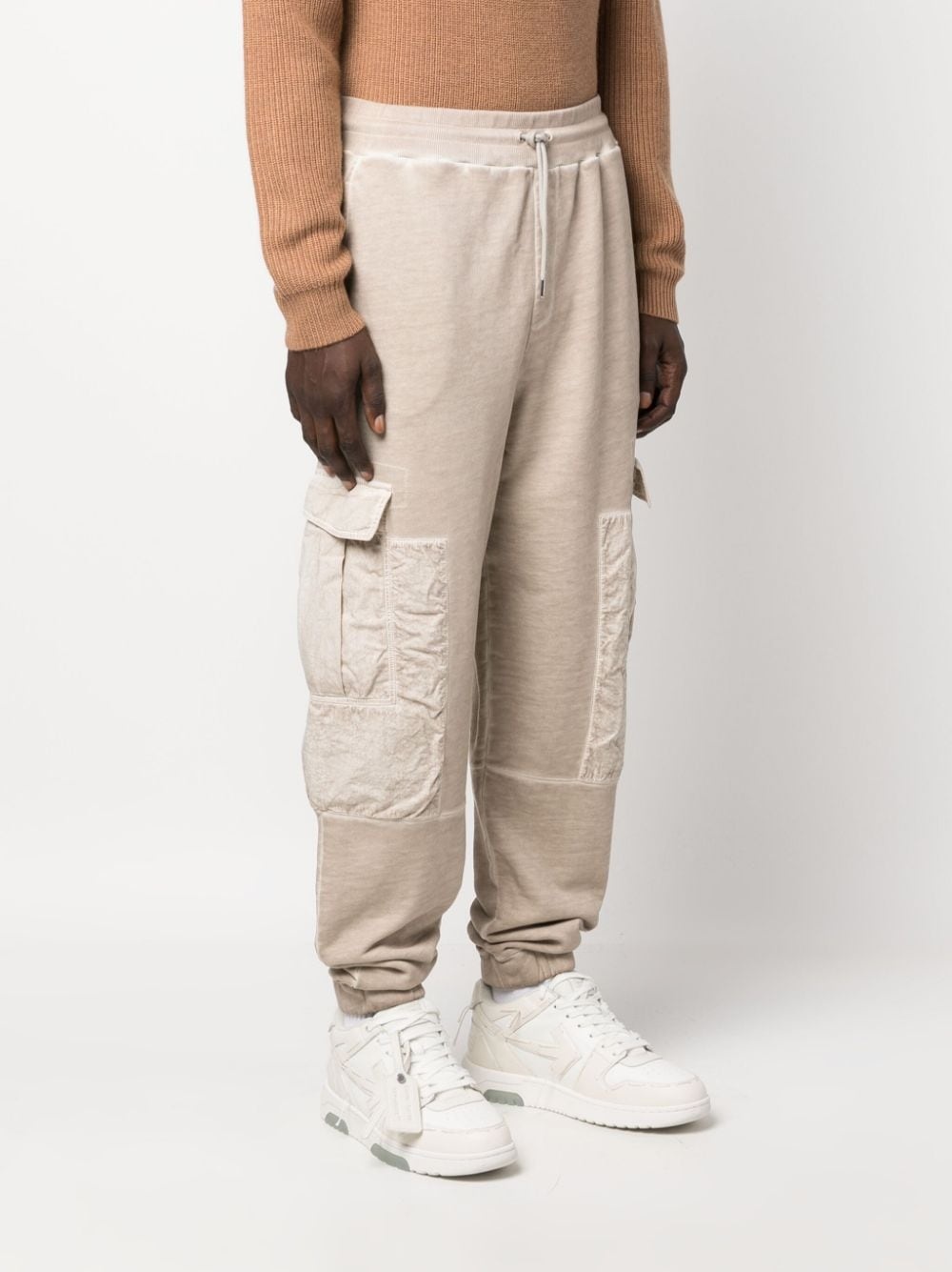 cotton cargo track pants - 3