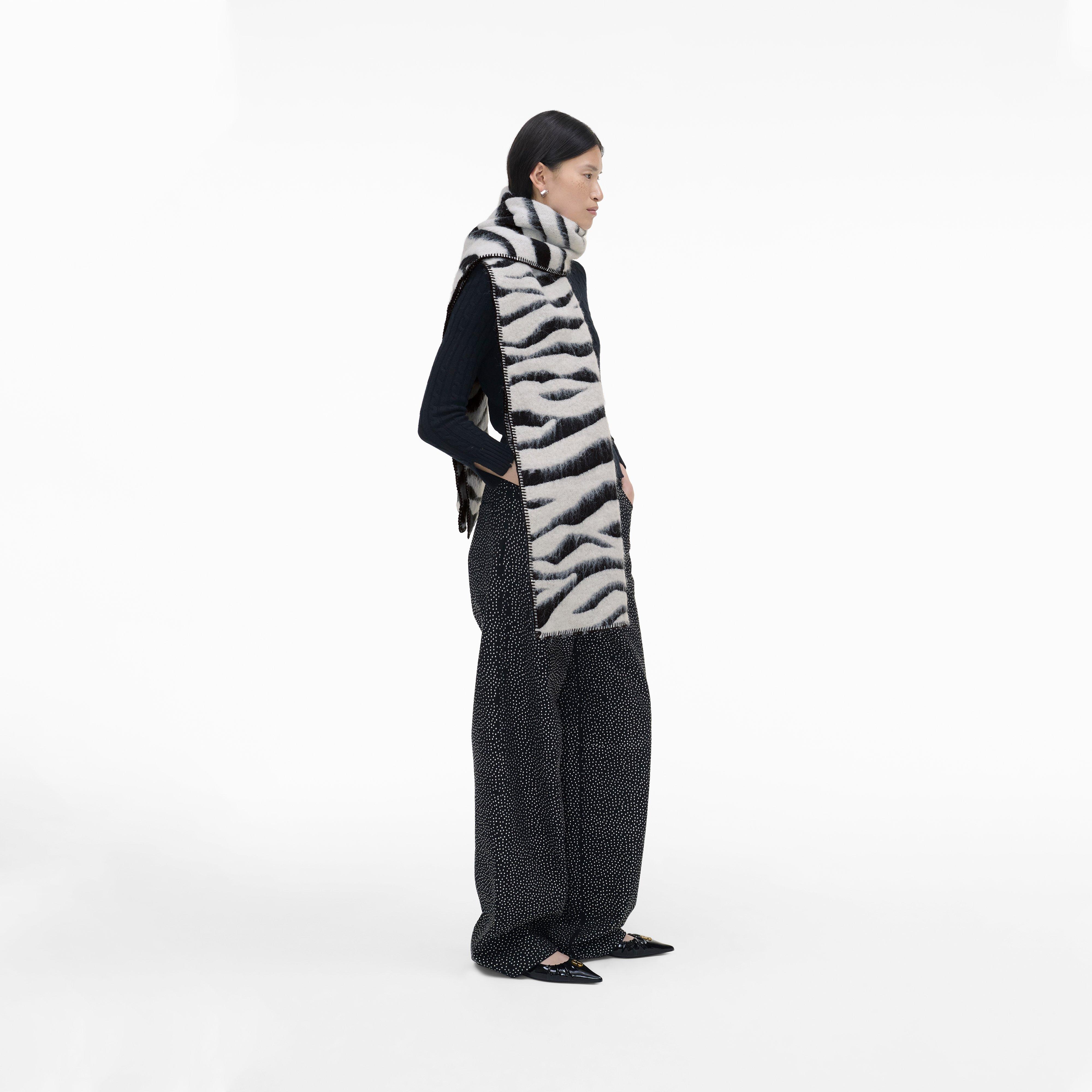 THE ZEBRA BRUSHED SCARF - 4