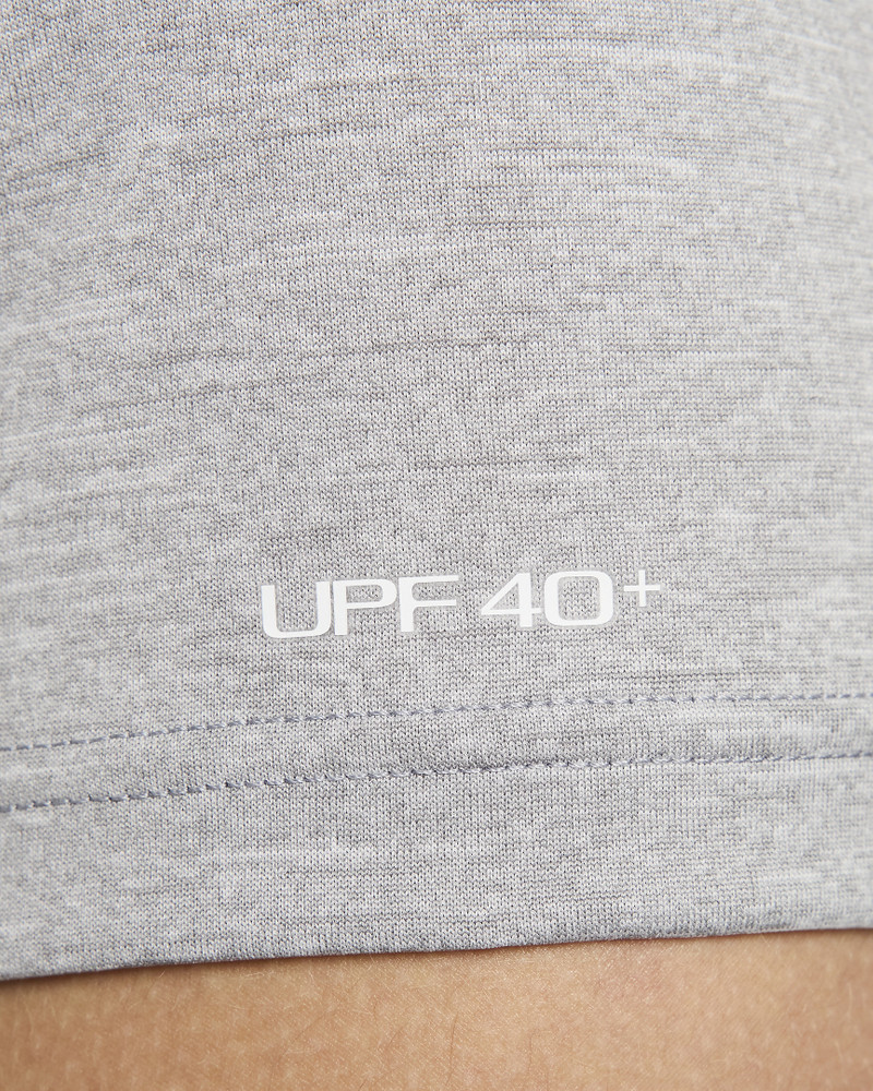 Nike Men's Heathered Short-Sleeve Hydroguard Swim Shirt 6