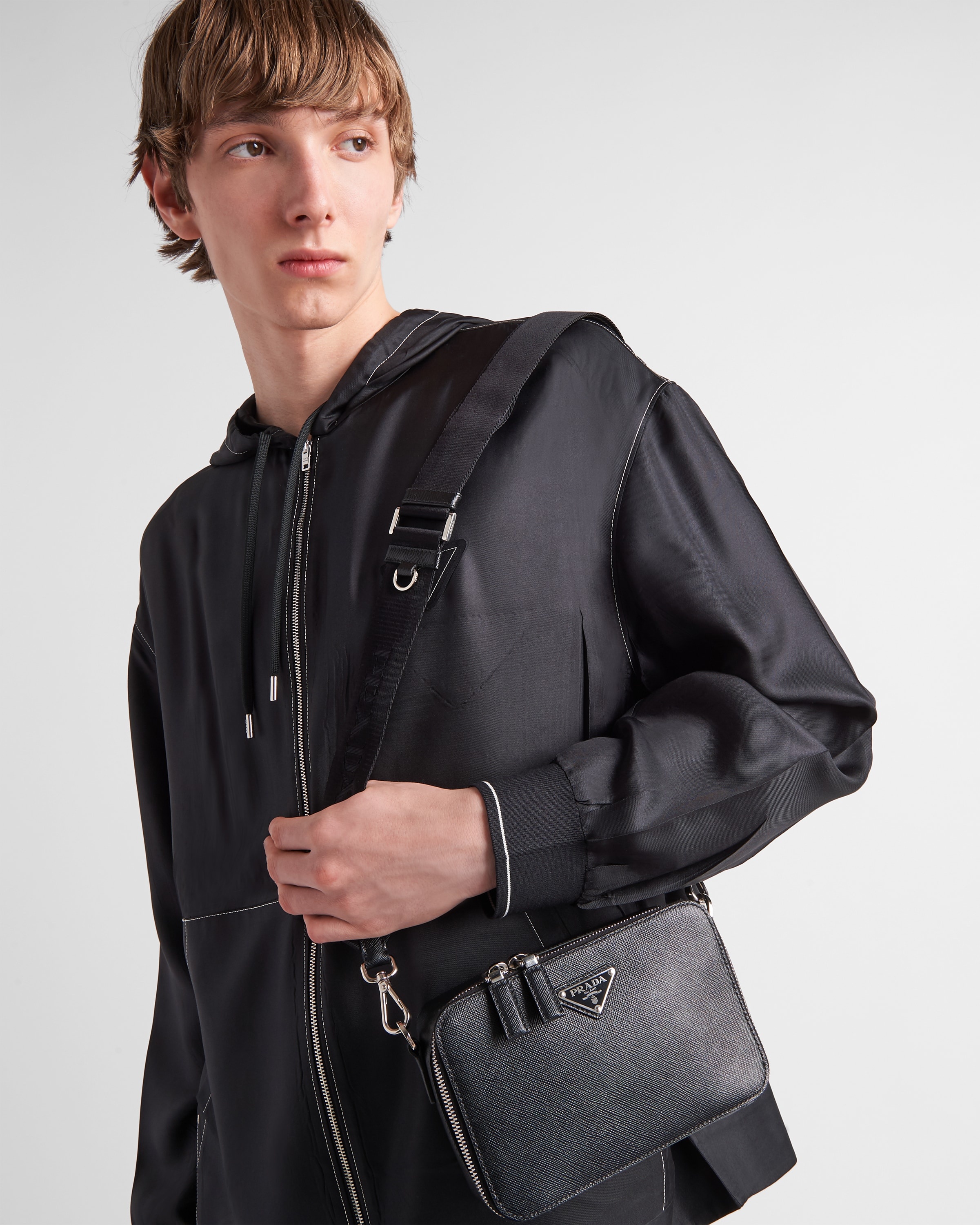 Small Saffiano leather Prada Brique bag - 2