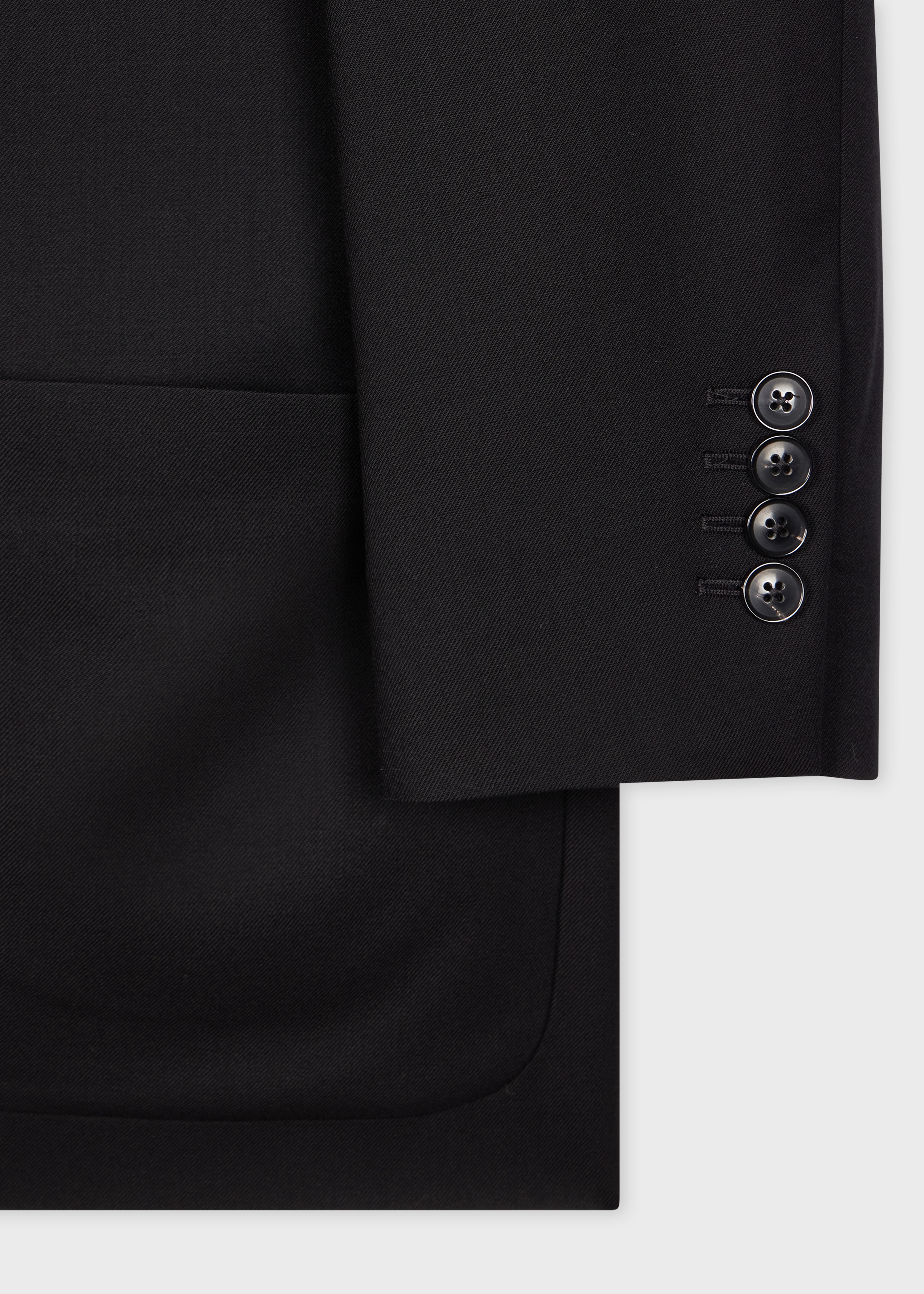 A Suit To Travel In - Black Wool Unlined Blazer - 3