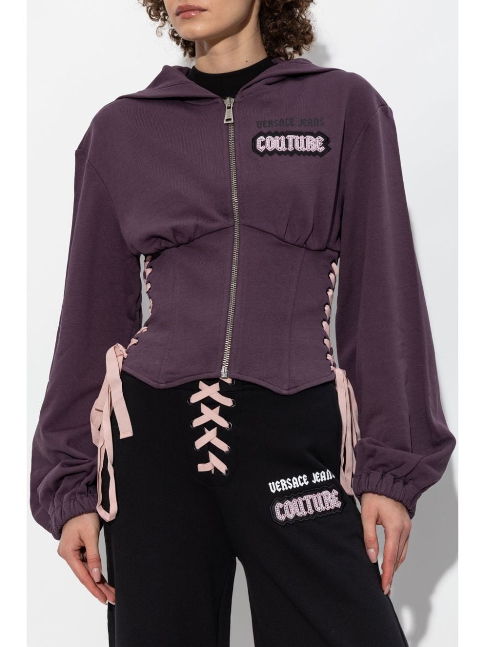 corset-style hoodie - 3