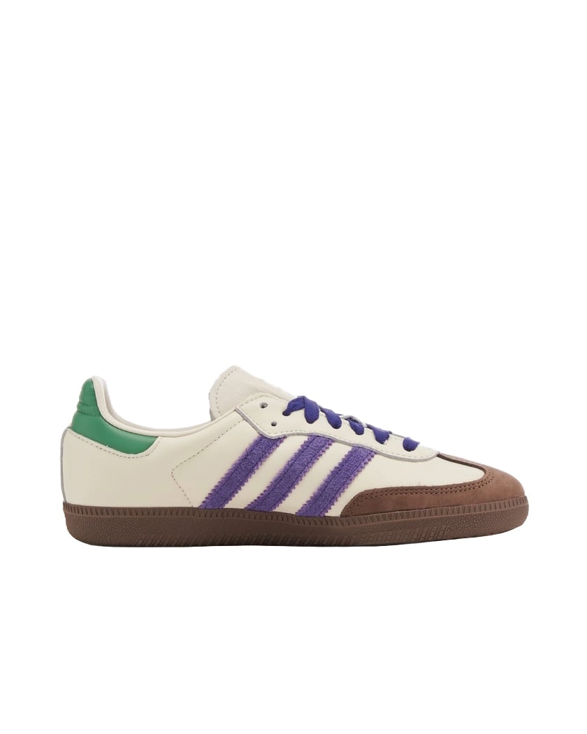 (WMNS) adidas Samba OG 'White Purple Green' ID8349 - 2