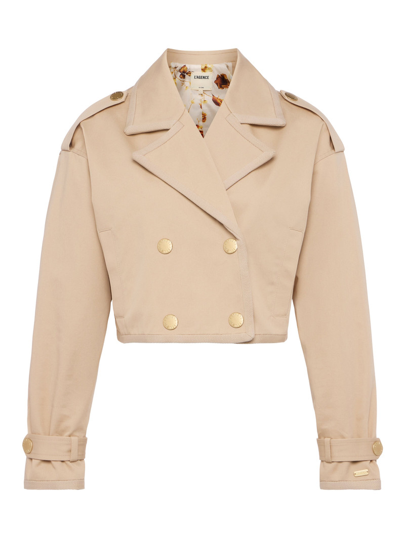 Kento Cropped Trench Coat 1