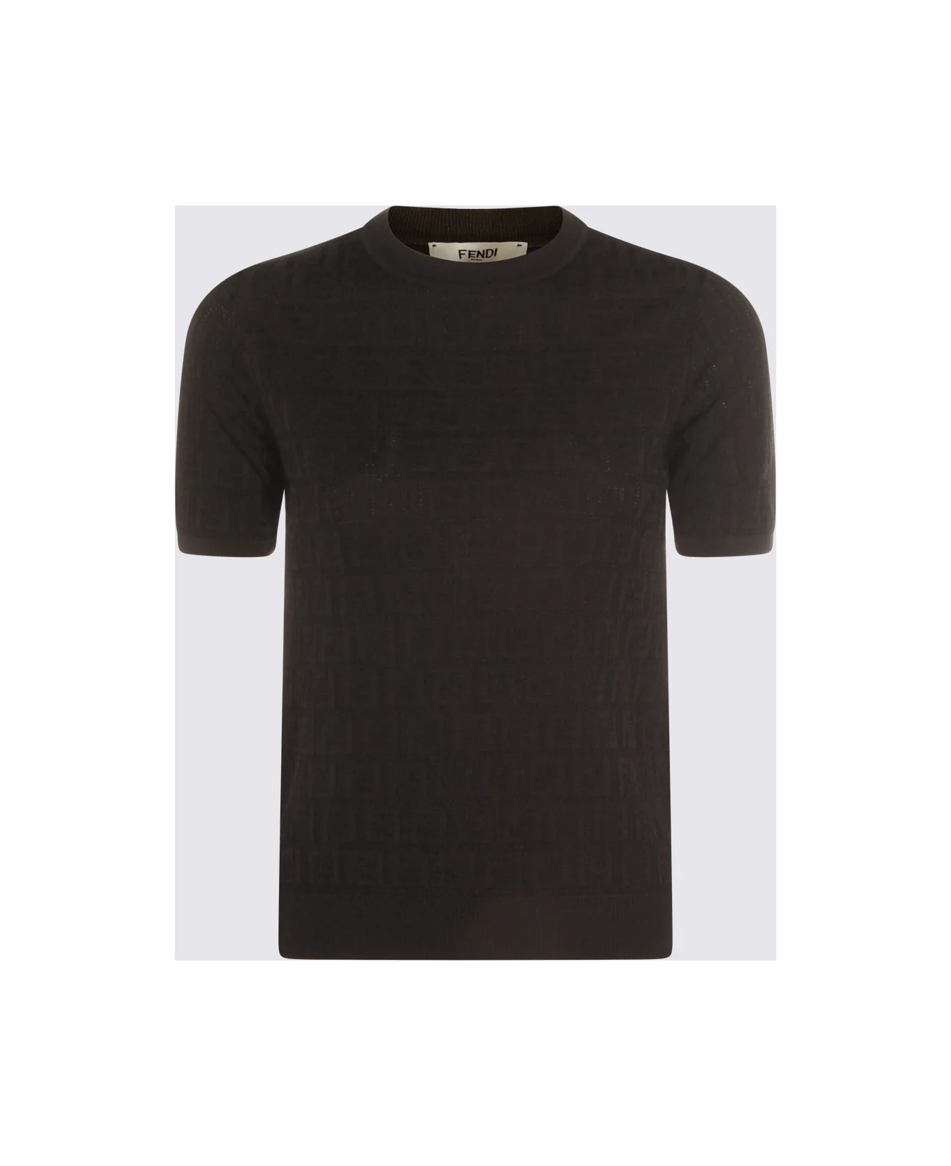 Black Cotton Knitwear - 1