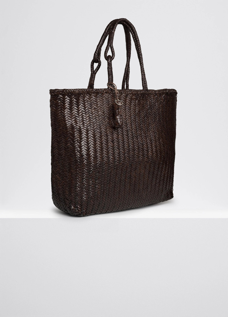 Lemaire EXTRA LARGE CHEVRON LEATHER TOTE outlook