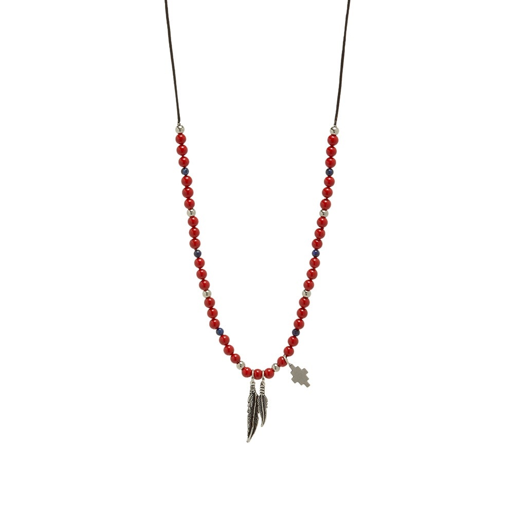 Marcelo Burlon Feathers Beads Necklace - 1