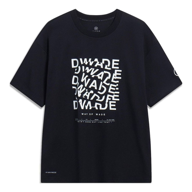 Li-Ning Way Of Wade Short Sleeve T-shirt 'Black' AHST327-1 - 1