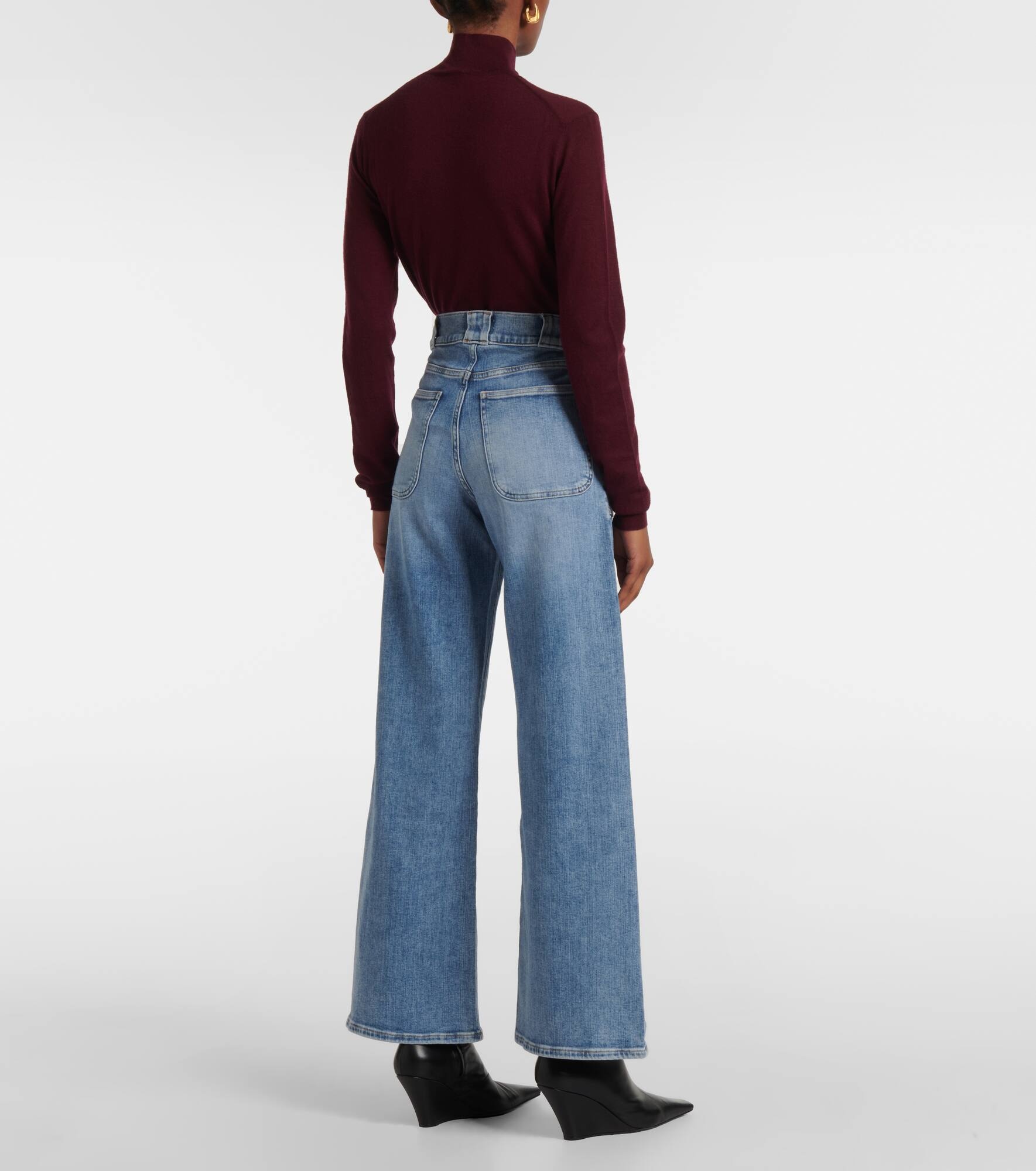 Modern Pocket high-rise wide-leg jeans - 3