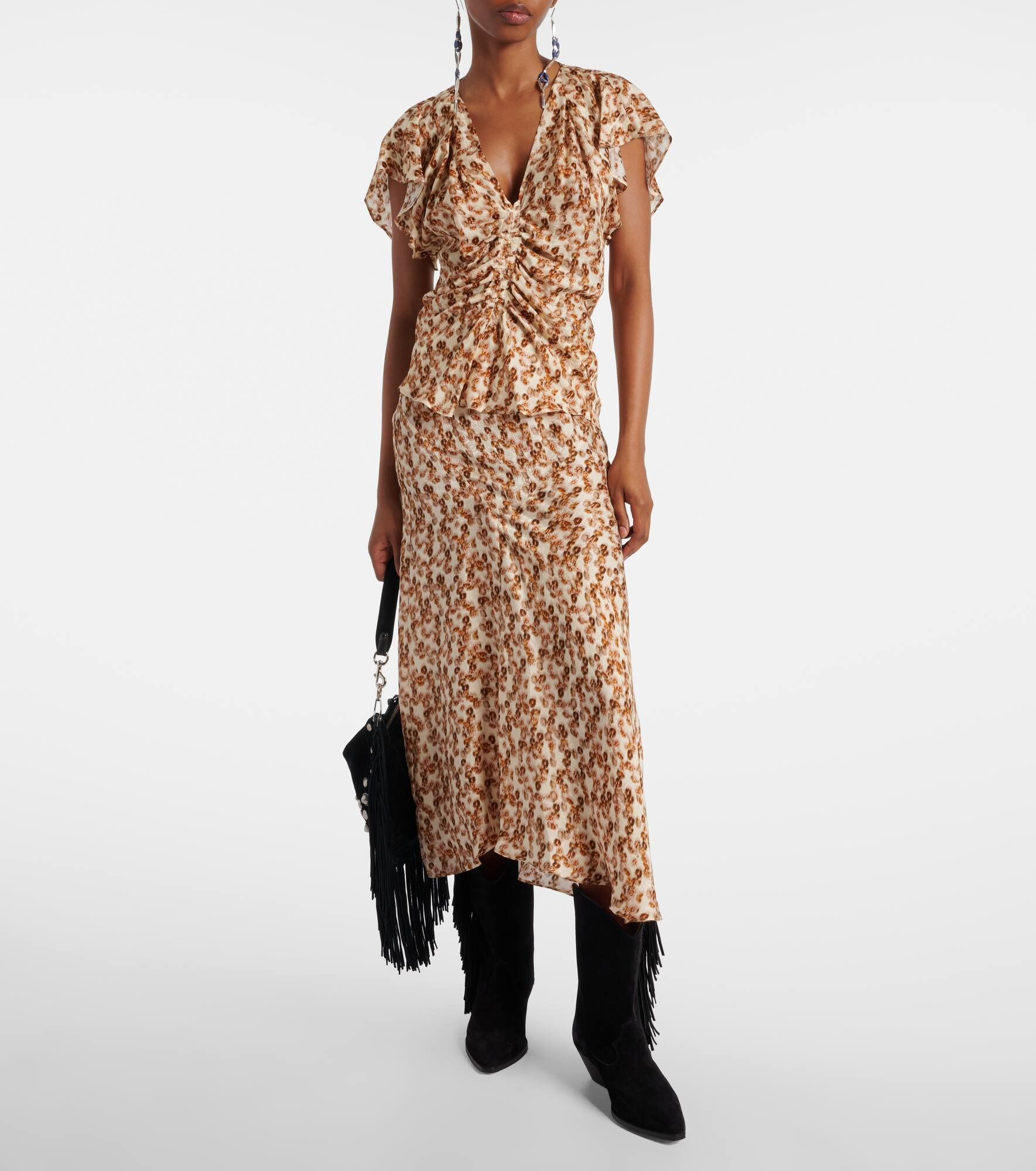 Lisanne printed midi skirt - 2