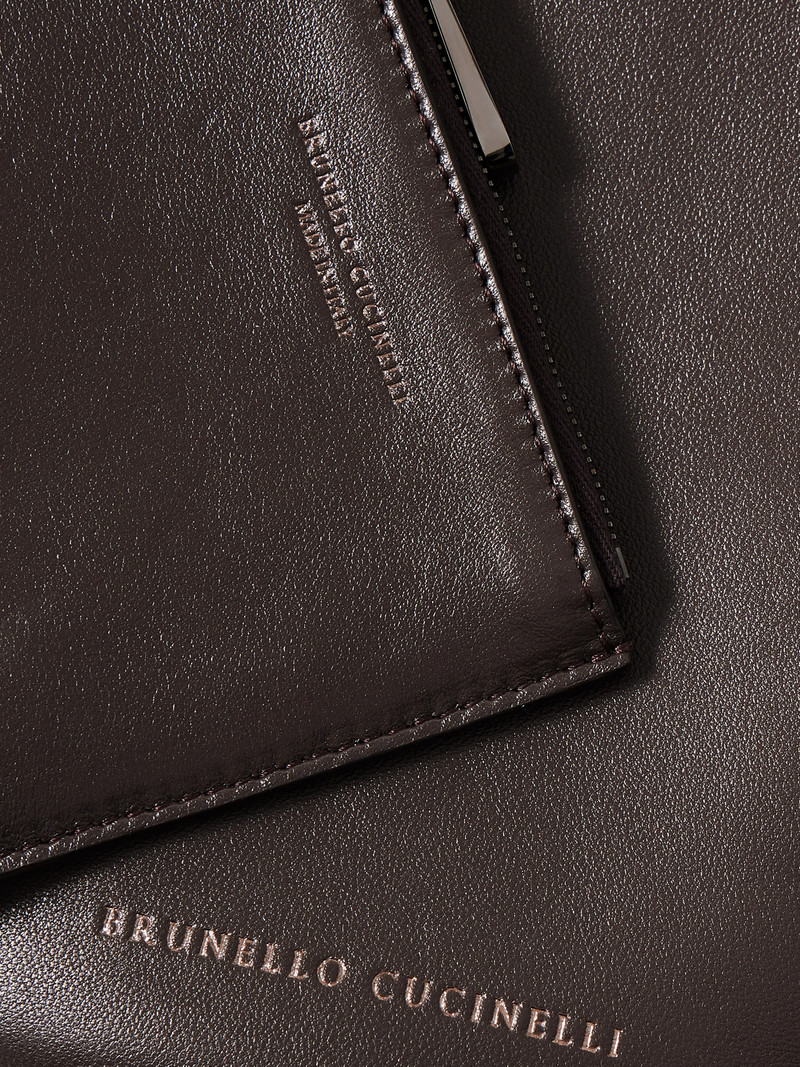 Bead-embellished Leather Shoulder Bag 4