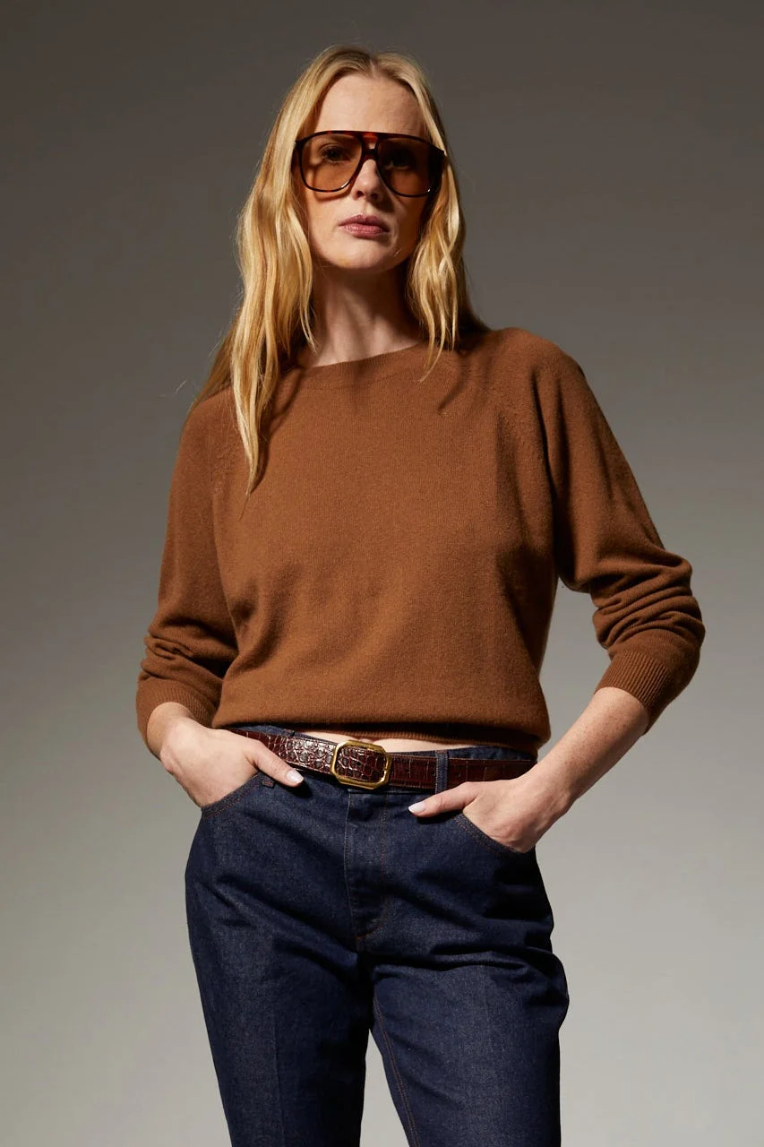 CASHMERE RAGLAN SWEATER - 1