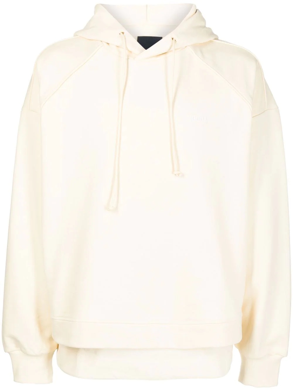 cropped layered hoodie - 1